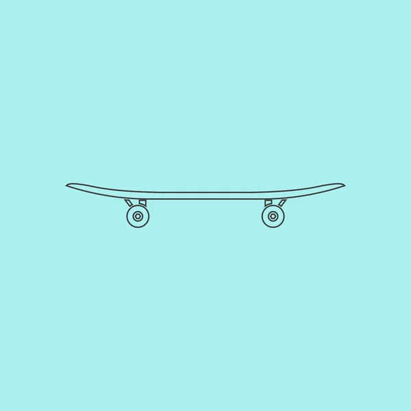Ikone des Skateboards — Stockvektor