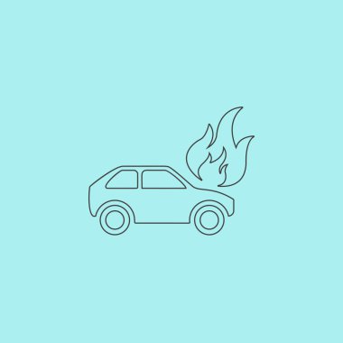 Araba yangın simgesi
