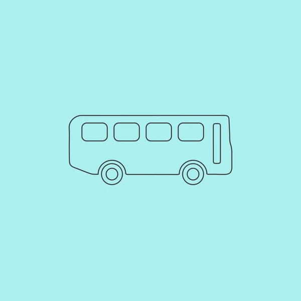 Icono vector de bus — Vector de stock