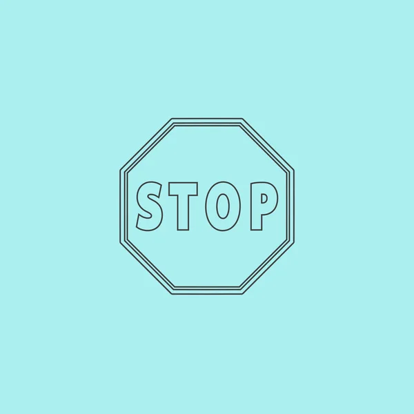 Vector illustratie van Stop teken — Stockvector