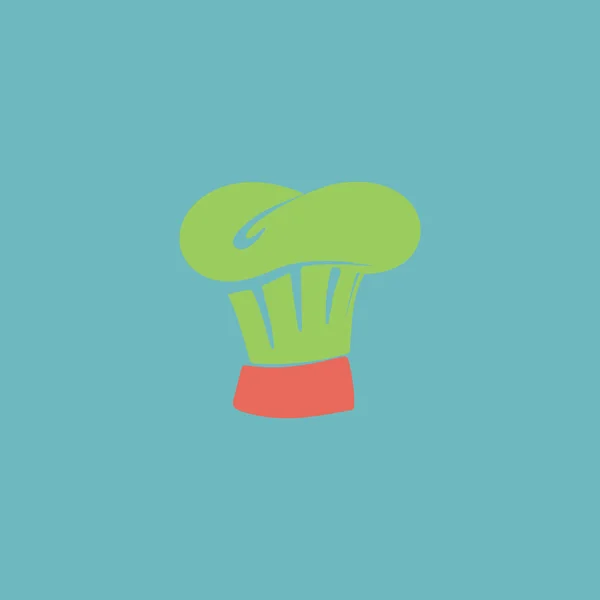 Ikona kapelusz kucharz, znak i przycisk — Wektor stockowy