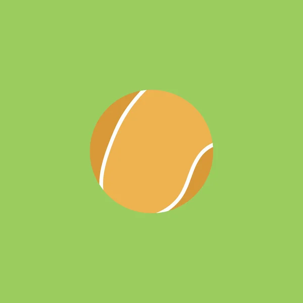 Икона теннисного мяча, знак и кнопка — стоковый вектор