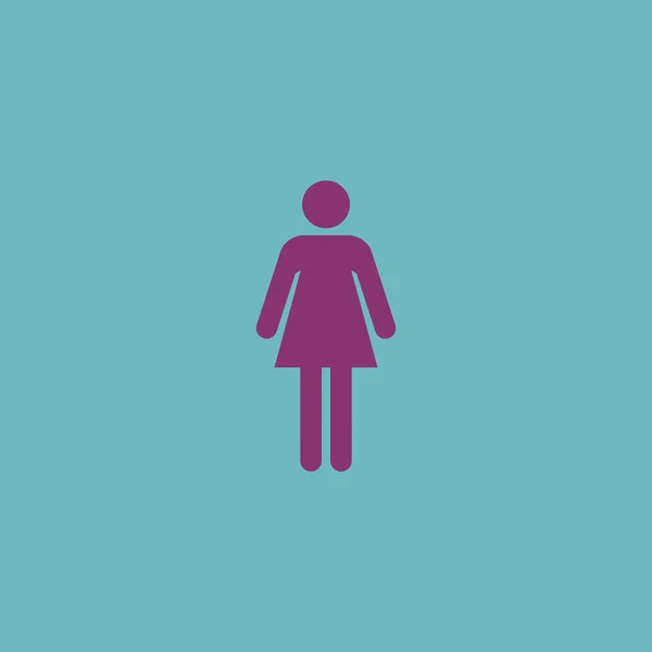 Frauensymbol auf grauem Hintergrund — Stockvektor