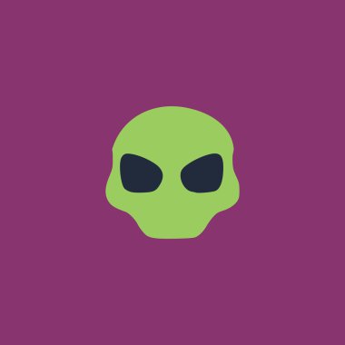 Uzaylı kafası vektör simgesi