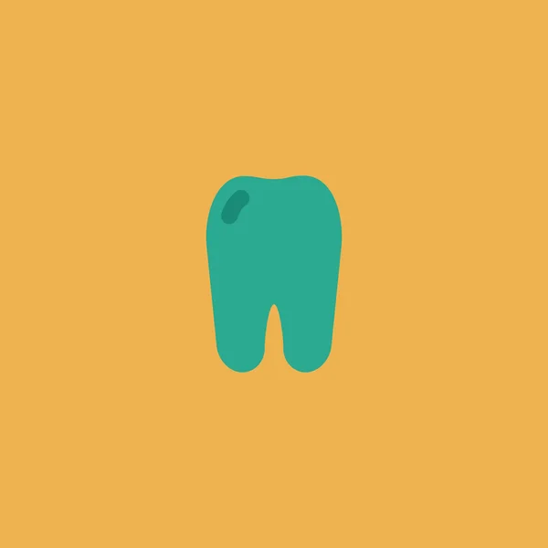 Ikona zęba. płaski symbol — Wektor stockowy