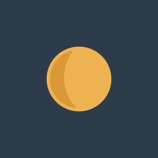 Icono del vector de luna — Vector de stock