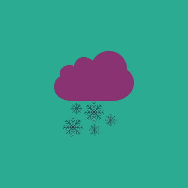 Cloud and snowflakes — Stock Vector