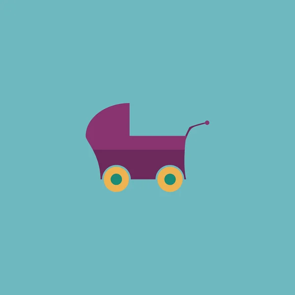 Buggy icono web en un fondo — Vector de stock