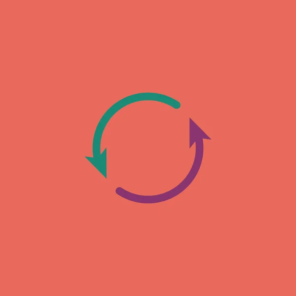 Rerow circle icon - cycle, loop, roundabout — стоковый вектор