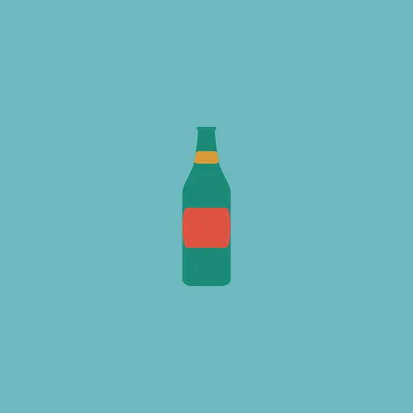 Bottle of beer - vector illustration — Stock Vector