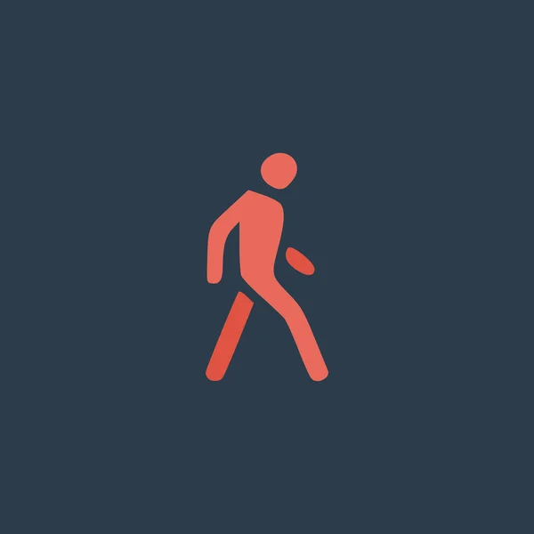 Ícone plano para pedestres — Vetor de Stock