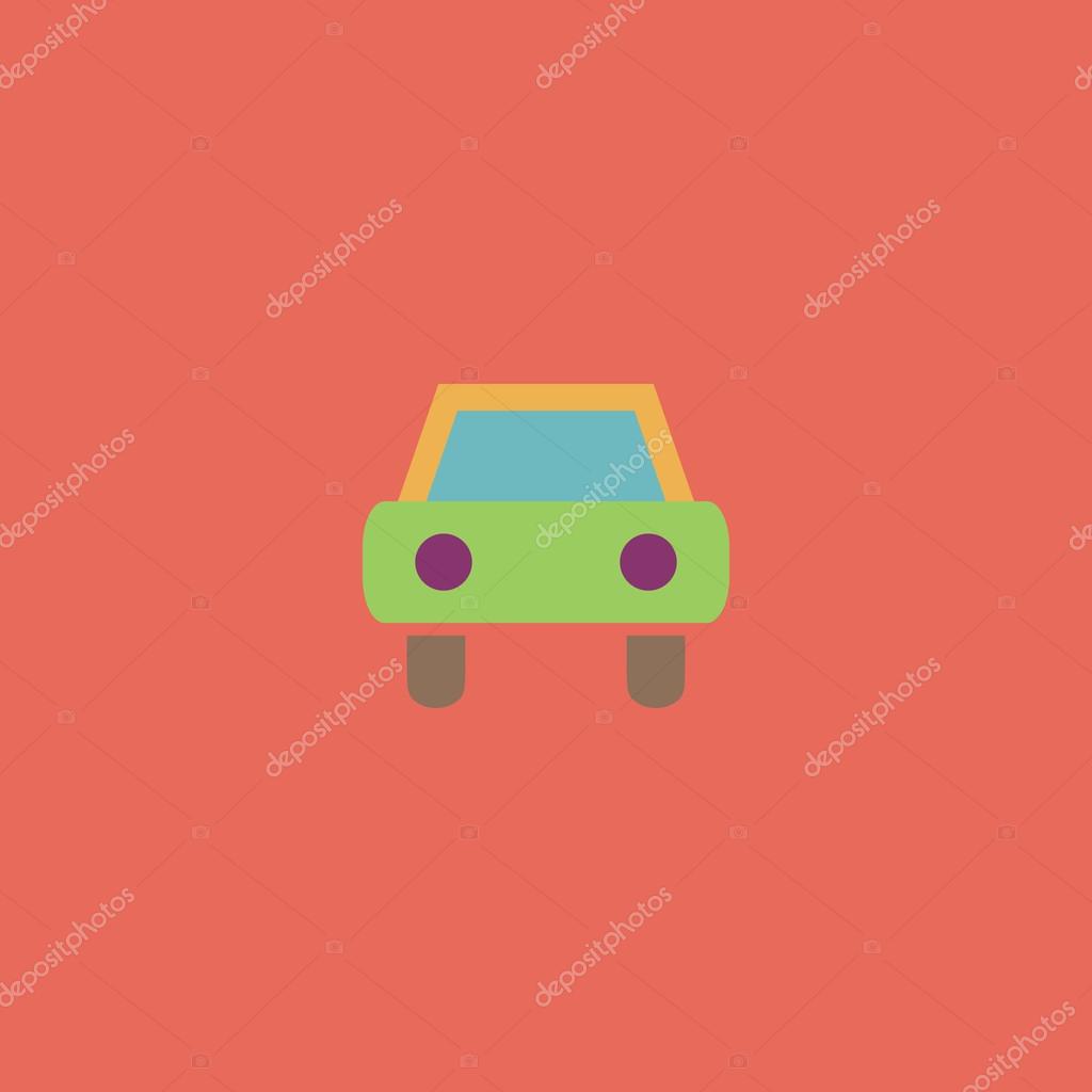Old Car. Colorful vector icon. Simple retro color modern illustration pictogram. Collection concept symbol for infographic project and logo