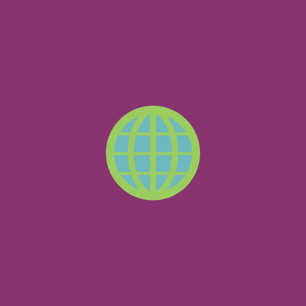 Emblema de globo de la tierra. Vector de — Archivo Imágenes Vectoriales