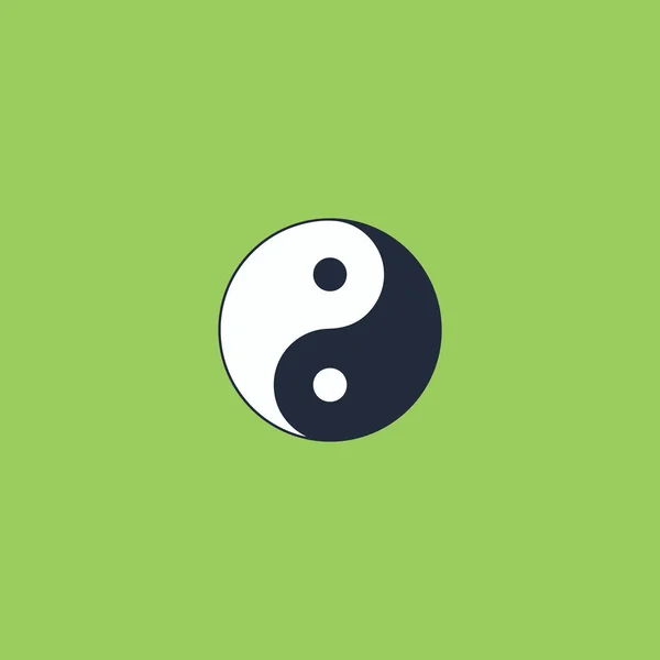 Ying yang symbole d'harmonie et d'équilibre — Image vectorielle