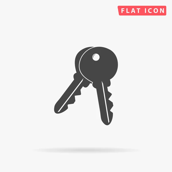 Keys simple flat icon — Stockvector