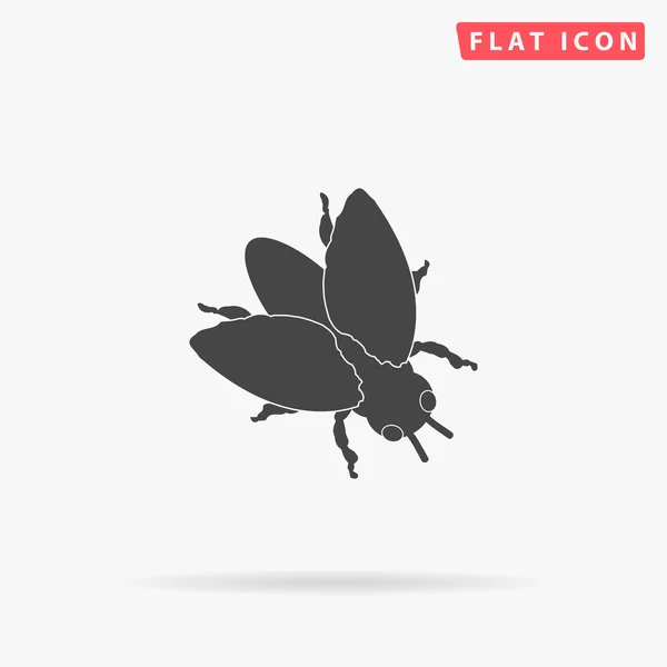 Insecte icône plate simple — Image vectorielle