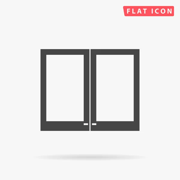Window simple flat icon — Stockvector