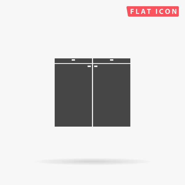 Drawer simple flat icon — ストックベクタ