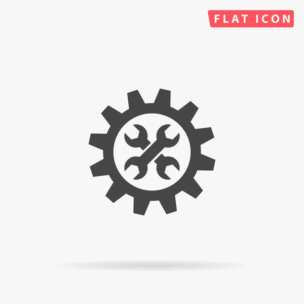 Servicio simple icono plano — Vector de stock