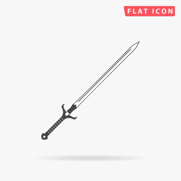 Sword simple flat icon — Stock Vector