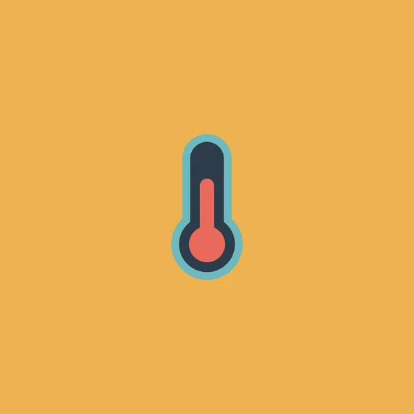 Termometre düz simgesi — Stok Vektör