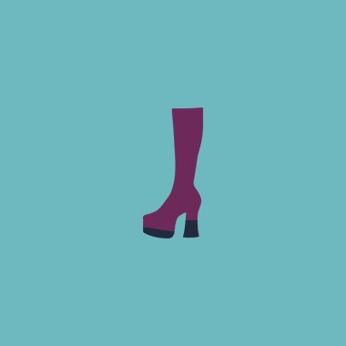 chaussure kadın düz simgesi