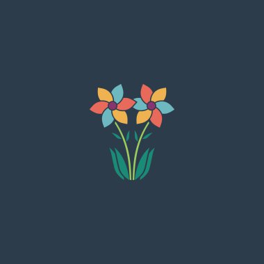 bahar çiçekleri. vektör çizim