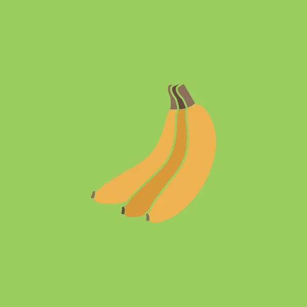 Ícone plana banana —  Vetores de Stock