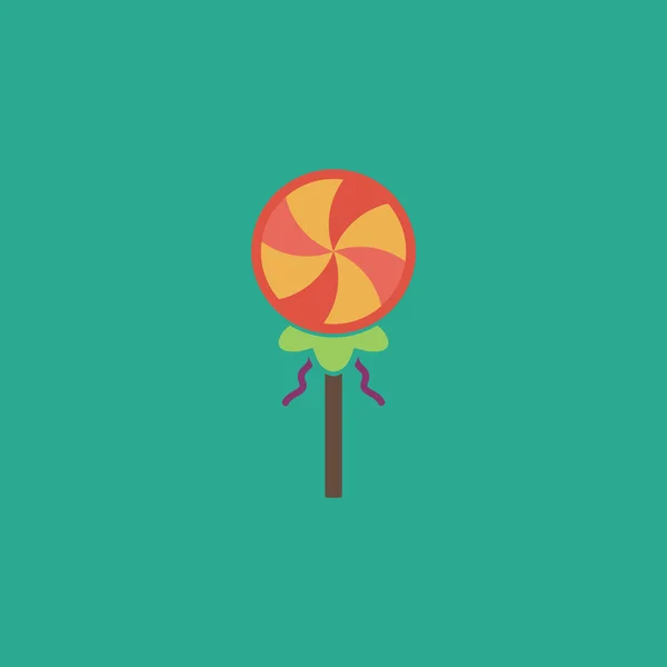 Icono plano de caramelo — Vector de stock