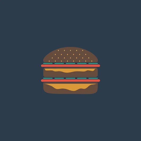 Hamburger web pictogram — Stockvector