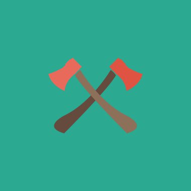 Ahşap kolları vektör çizim ile iki eksen