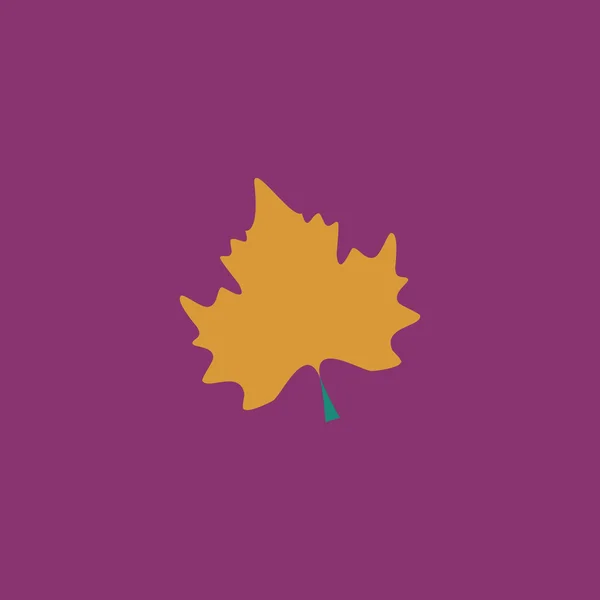 Maple leaf silhouet — Stockvector