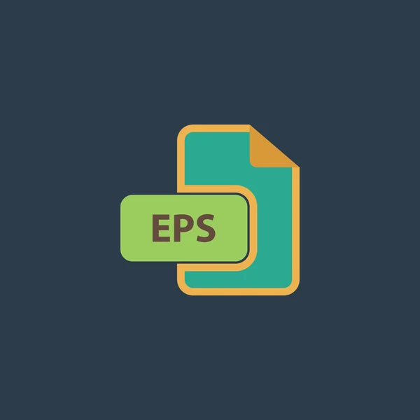 Icono de extensión de archivo EPS vector . — Vector de stock