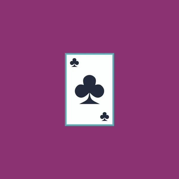 Clubs card icon — Stock Vector