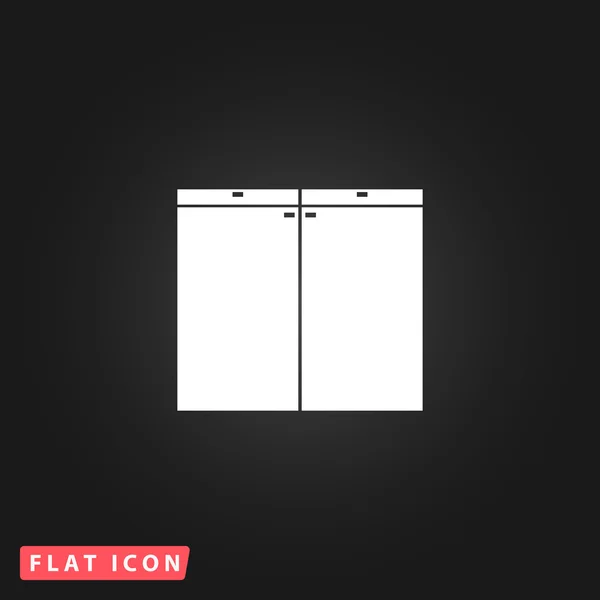 Kabinett flat ikonen — Stock vektor