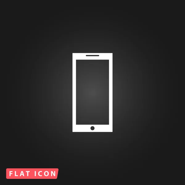 Smartphone platte pictogram — Stockvector