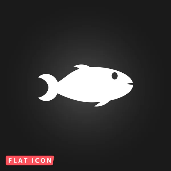 Εικονίδιο ψάρια σε φόντο — Διανυσματικό Αρχείο
