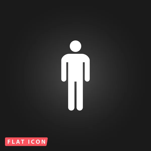 Man flat icon — Stock Vector