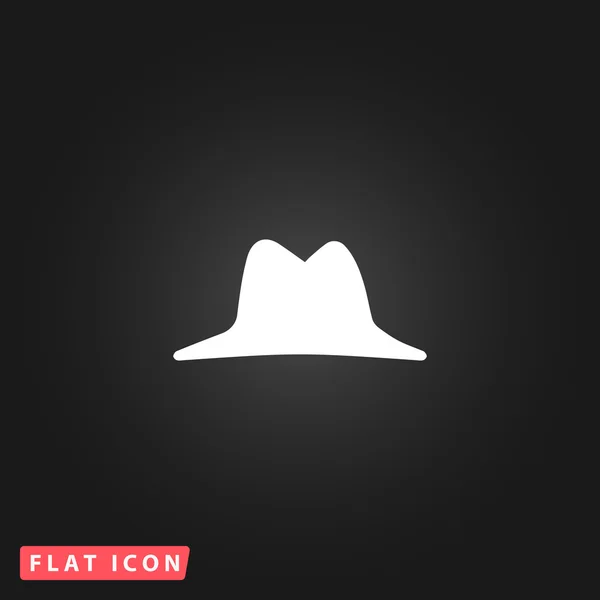 Чоловічий капелюх Векторна піктограма — стоковий вектор