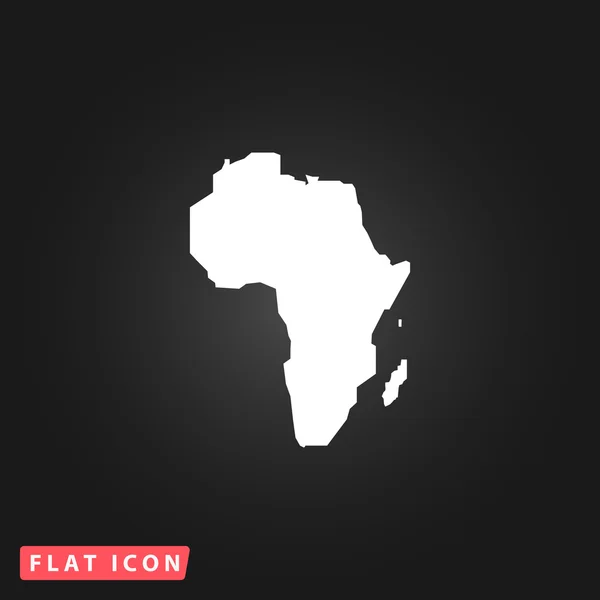 Mapa África - Ícone vetorial isolado — Vetor de Stock