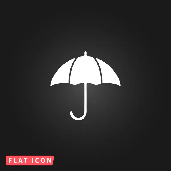 Ícone plano guarda-chuva — Vetor de Stock