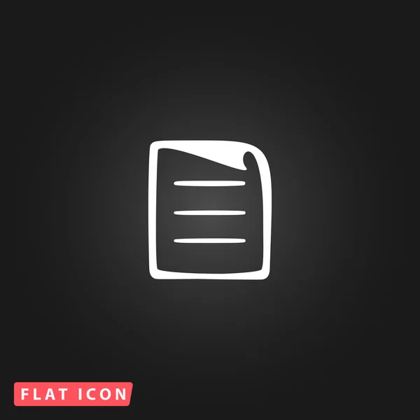 Document flat icon — Stock Vector