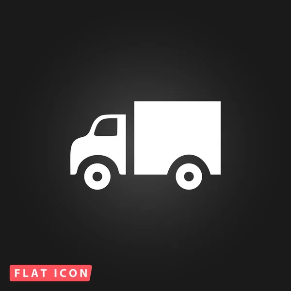 Truck flat icon — Stock Vector