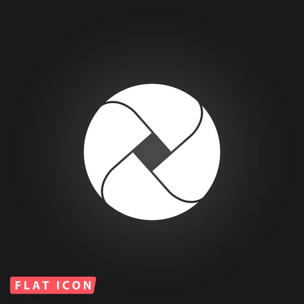 Loop flat icon — Stock Vector