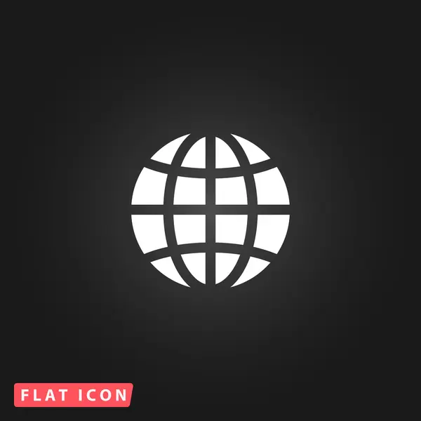 Emblema do globo terrestre — Vetor de Stock