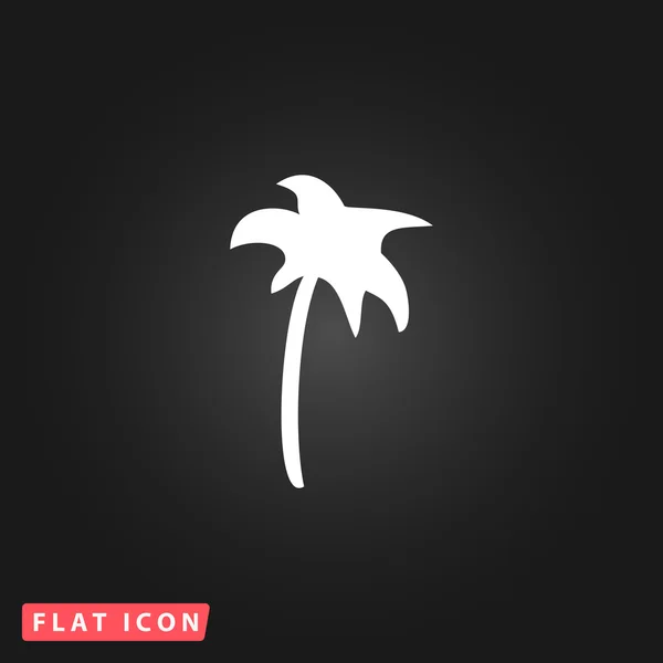 Icono de palma en vector — Vector de stock