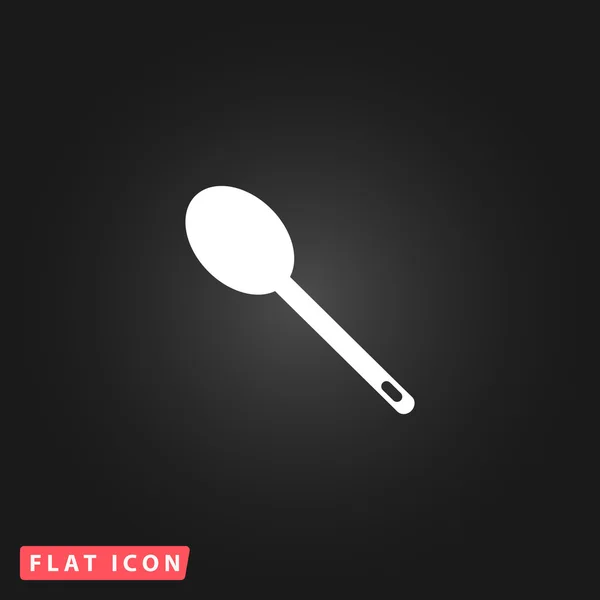 Spoon flat icon — Stock Vector