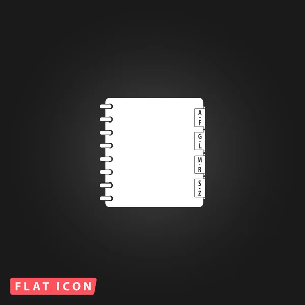 Organizador Flat Icon — Vector de stock