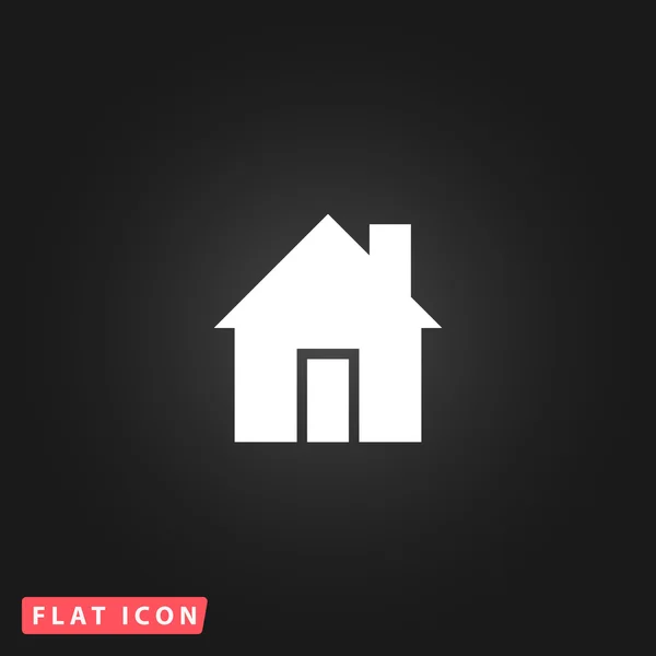 Retro styl domu ikona na białym tle — Wektor stockowy