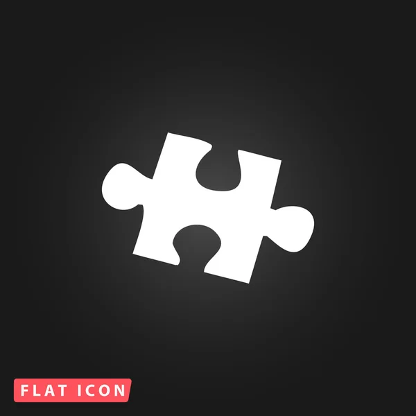 Simple puzzle icon. — Stock Vector